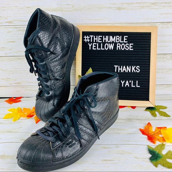 adidas Other - ADIDAS PRO MODEL LEATHER PYTHON HIGH TOP